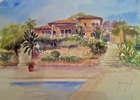 La villa Mimosa d'André et Dominique, Favone  31X23